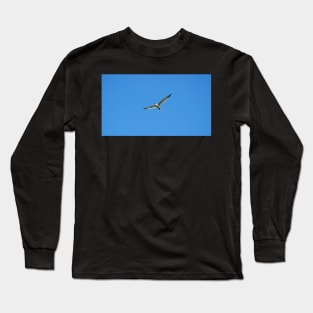 Caspian Tern Flying With Its Wings Spread. Long Sleeve T-Shirt